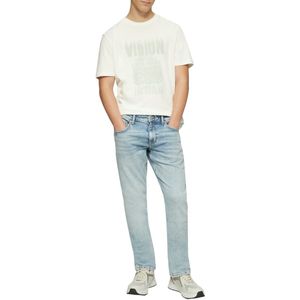 QS Shirt  crème / pastelgroen