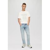 QS Shirt  crème / pastelgroen