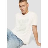 QS Shirt  crème / pastelgroen