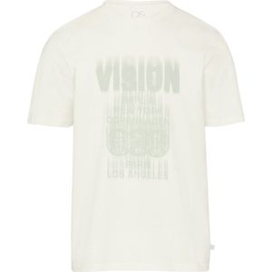 QS Shirt  crème / pastelgroen