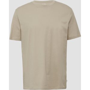 Shirt - Effen - Jersey - Normale Pasvorm - Kwartmouw