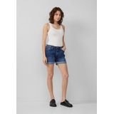 Denim Broek - Slim-fit - Katoenmix - Korte Broeken