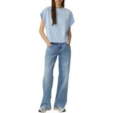 T-shirt - Jersey - Ronde Hals - Losse Pasvorm - Kwartmouw - Borduursels