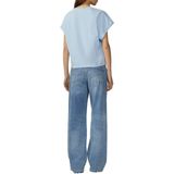 T-shirt - Jersey - Ronde Hals - Losse Pasvorm - Kwartmouw - Borduursels