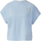 T-shirt - Jersey - Ronde Hals - Losse Pasvorm - Kwartmouw - Borduursels