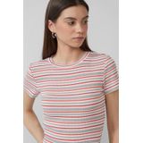Q/S by s.Oliver - T-shirt - Ronde Hals - Korte Mouwen - Polyester Katoen Viscose