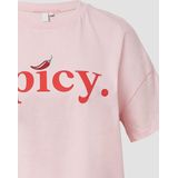 T-shirt - Zwart - Katoen - Oversized Met Print