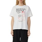 T-shirt - Zwart - Katoen - Oversized Met Print