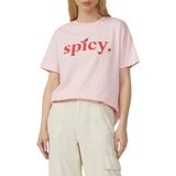 T-shirt - Zwart - Katoen - Oversized Met Print