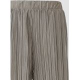 Broek - Plissé - Wide-Leg - Zwart - Elastisch - Luchtig