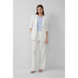 Q/S by s.Oliver - Wide Leg Regular Waist Pantalon - Wit