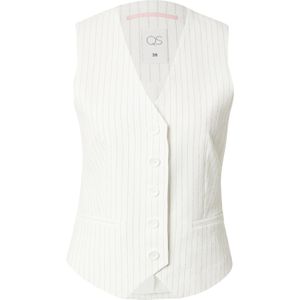 Von Büro - Nadelstreifen Gilet - Crêpe - Elegant - Met Paspeltaschen