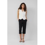 Capri Broek - Zwart - Elastische Stof