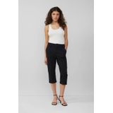 Capri Broek - Zwart - Elastische Stof