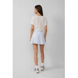 Q/S designed by - T-shirt - Wit - Met Aandeel Linnen