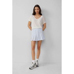 Q/S designed by - T-shirt - Wit - Met Aandeel Linnen