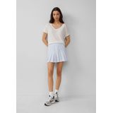 Q/S designed by - T-shirt - Wit - Met Aandeel Linnen