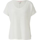 Q/S Designed By - T-shirt - Kleur - Linnen