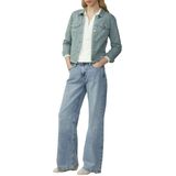 Q/S by s.Oliver - Dames Jas - Petroleumkleur - Katoen