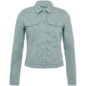 Q/S by s.Oliver - Dames Jas - Petroleumkleur - Katoen