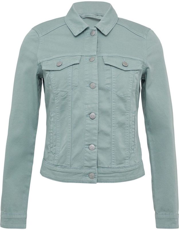 Q/S by s.Oliver - Dames Jas - Petroleumkleur - Katoen