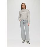 QS - Jeans - Grey Denim - Wide Leg - High Waist - 5-Pocket-Style