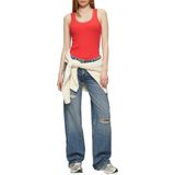 Haltertop - Effen - Jersey - Ronde Hals - Mouwloos - Slanke Pasvorm