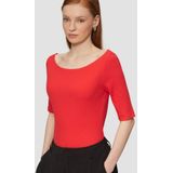 Q/S by s.Oliver - Top - Rood - Rib Gebreid