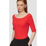 Q/S by s.Oliver - Top - Rood - Rib Gebreid