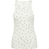 Imprimé - Top - Ecru - Met Print All-Over - Mouwloos