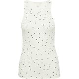 Imprimé - Top - Ecru - Met Print All-Over - Mouwloos