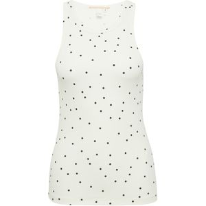 Imprimé - Top - Ecru - Met Print All-Over - Mouwloos