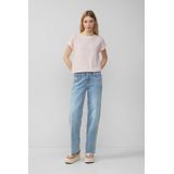 Los gesneden T-shirt van modalmix, Oudroze, S