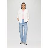 QS - T-shirt - Roze - Katoen - Met Print Op Voorzijde