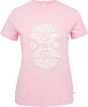 QS - T-shirt - Roze - Katoen - Met Print Op Voorzijde