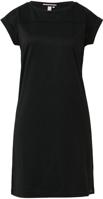 Jerseyjurken - Korte Jurk - Zwart - Elastische Interlockjersey