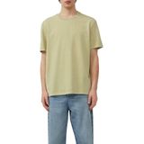 QS - Shirt - Kaki - Jersey - Ronde Hals - Kwartmouw