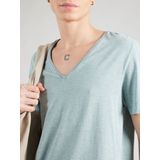 Shirt - Jersey - Effen - V-hals - Kwartmouw