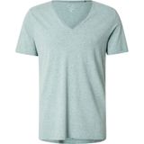 Shirt - Jersey - Effen - V-hals - Kwartmouw