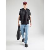 Q/S by s.Oliver - T-shirt - Zwart - Regular Fit - Korte Mouwen