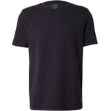 Q/S by s.Oliver - T-shirt - Zwart - Regular Fit - Korte Mouwen