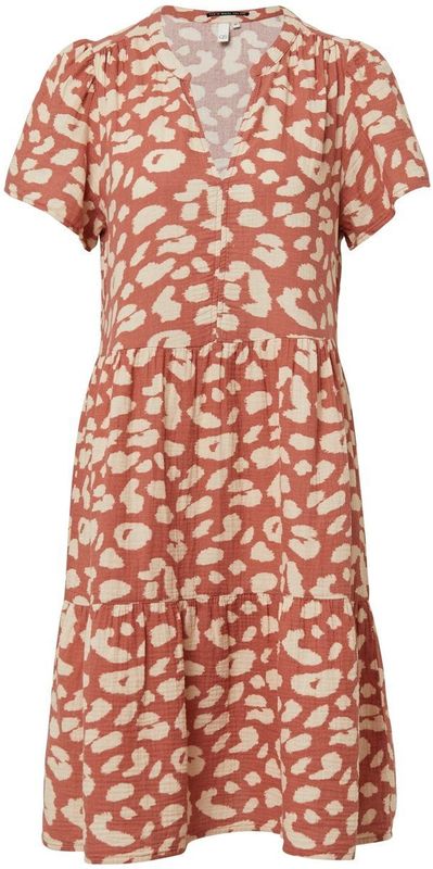 Little Black Dress - Dierenprint - Mousseline - Diepe Hals