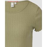 T-shirt - Katoen - Korte Mouwen - Slanke Pasvorm - Uniek Ajourpatroon