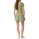 T-shirt - Katoen - Korte Mouwen - Slanke Pasvorm - Uniek Ajourpatroon