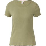 T-shirt - Katoen - Korte Mouwen - Slanke Pasvorm - Uniek Ajourpatroon