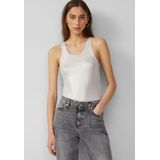 QS - Top - Zilver - Mouwloos - Slanke Pasvorm - Jersey