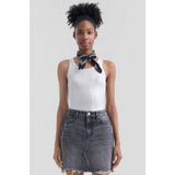 QS - Top - Zilver - Mouwloos - Slanke Pasvorm - Jersey