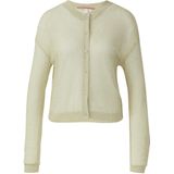 QS - Gebreid Vest - Champagne - Knitwear - Lange Mouw