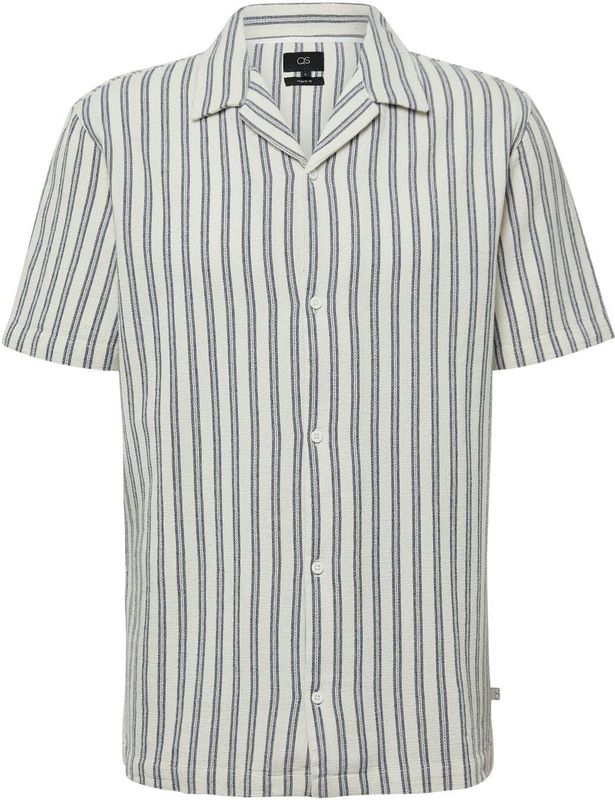 Shirt - Gestreept - Katoen - Korte Mouwen - Resortkraag