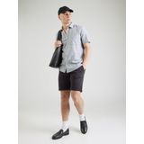 Overhemd - Linnenmix - Blauw - Relaxte Pasvorm